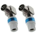 Cabelcon 90-IECF-56 5.1 Self Install Koax Winkel Kupplung Weiblich 2x Stück