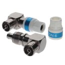 Cabelcon 90-IECF-56 5.1 Self Install Koax Winkel Kupplung Weiblich 3x Stück