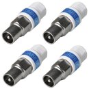 Cabelcon IECM-56 5.1 Self Install Koax Gerade Stecker Männlich 4x Stück