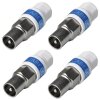 Cabelcon IECM-56 5.1 Self Install Koax Gerade Stecker Männlich 4x Stück