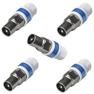 Cabelcon IECM-56 5.1 Self Install Koax Gerade Stecker Männlich 5x Stück
