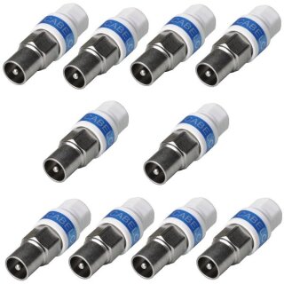 Cabelcon IECM-56 5.1 Self Install Koax Gerade Stecker Männlich 10x Stück