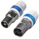 Cabelcon IECF-56 IECM-56 5.1 Self Install Koax Gerade Kupplung Stecker Set 1x Männlich 1x Weiblich
