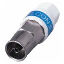 Cabelcon IECF-56 IECM-56 5.1 Self Install Koax Gerade Kupplung Stecker Set 4x Männlich 4x Weiblich