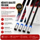 Vodafone Station Cable Router Netzwerk Anschlusskabel Deluxe Premium 8K Cabelcon Schnellstecker + Verbinder Schwarz 8 Meter