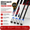 Vodafone Station Cable Router Netzwerk Anschlusskabel Deluxe Premium 8K Cabelcon Schnellstecker + Verbinder Schwarz 11 Meter