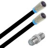 Vodafone Station Cable Router Netzwerk Anschlusskabel Deluxe Premium 8K Cabelcon Schnellstecker + Verbinder Schwarz 25 Meter