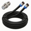 Fritz!Box 6690 Cable Router Netzwerk Anschlusskabel Deluxe Premium 8K Cabelcon Schnellstecker + Verbinder Schwarz 8 Meter