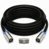 Fritz!Box 6670 6660 6591 6590 Cable Router Netzwerk Anschlusskabel Deluxe Premium 8K Cabelcon Schnellstecker + Verbinder Schwarz 1 Meter