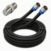 Fritz!Box 6670 6660 6591 6590 Cable Router Netzwerk Anschlusskabel Deluxe Premium 8K Cabelcon Schnellstecker + Verbinder Schwarz 22 Meter