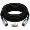 Fritz!Box 6670 6660 6591 6590 Cable Router Netzwerk Anschlusskabel Deluxe Premium 8K Cabelcon Schnellstecker + Verbinder Schwarz 23 Meter