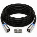 Fritz!Box 6490 6430 6360 6340 Cable Router Netzwerk Anschlusskabel Deluxe Premium 8K Cabelcon Schnellstecker + Verbinder Schwarz 13 Meter