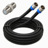 Fritz!Box 6490 6430 6360 6340 Cable Router Netzwerk Anschlusskabel Deluxe Premium 8K Cabelcon Schnellstecker + Verbinder Schwarz 13 Meter