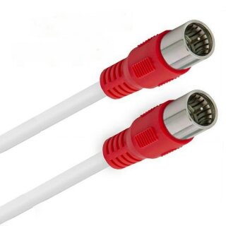 FRITZ!Box 6690 Cable Router Netzwerk Anschlusskabel Vollkupfer 8K  Deluxe Premium Schnellstecker Rot 2 Meter