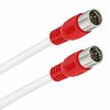 FRITZ!Box 6660 Cable Router Netzwerk Anschlusskabel Vollkupfer 8K  Deluxe Premium Schnellstecker Rot 2 Meter