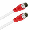 FRITZ!Box 6490 Cable Router Netzwerk Anschlusskabel Vollkupfer 8K  Deluxe Premium Schnellstecker Rot 1,5 Meter