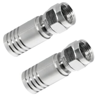 Quickmount Wasserdicht F-Kompressionsstecker 7mm 2x Stück