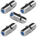 Cabelcon F-Verbinder Buchse / Buchse F-81-HQ-1 NiTin 5x...