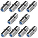 Cabelcon F-Verbinder Buchse / Buchse F-81-HQ-1 NiTin 10x...