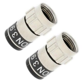 Cabelcon F-59-TD SELF INSTALL 3.9 NI True Drop F-Stecker 6mm 2x Stück