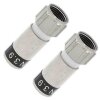 Cabelcon F-59-TD 3.9 True Drop F-Stecker 6mm Wasserdicht 2x Stück
