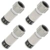 Cabelcon F-59-TD 3.9 True Drop F-Stecker 6mm Wasserdicht 4x Stück