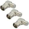 F-Quickwinkelstecker 90° 3x Stück