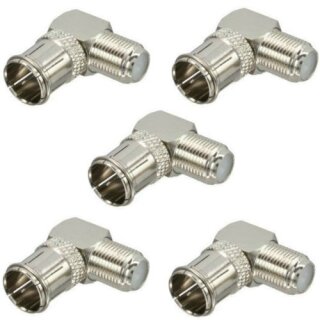 F-Quickwinkelstecker 90° 5x Stück