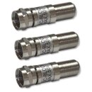 DC Blocker 5-2400 MHz F-Stecker auf F-Kupplung 3x Stück