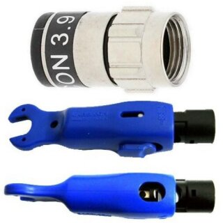 Cabelcon F-59-TD SELF INSTALL 3.9 NI F-Stecker 6mm + Cabelcon Kabelabisolierer 1x Stecker