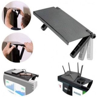 Verstellbare TV / Monitor Ablage Halterung für Set Top Boxen 33×16,5cm