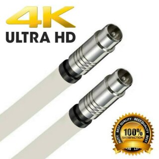 Antennenkabel Meterware 135 dB HD 4K HQ Koaxial Stecker / Koaxial Stecker 7mm