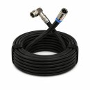 Vodafone Station Router Netzwerk Deluxe Premium Anschlusskabel 8K Cabelcon Schnellstecker + Winkel Schwarz 17 Meter