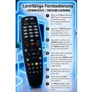 DreamBox DM 500HD/7020HD/7025/800 SE/8000/900/920 Fernbedienung schwarz inkl. LERNMODUS / DREAMLEARNING