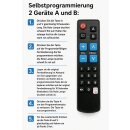 Hotel Fernbedienung Große Tasten sofort Einsatzbereit und Lernfähig