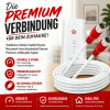 Vodafone Station Cable Router Netzwerk Anschlusskabel Deluxe Premium Vollkupfer Kabel 8K Schnellstecker Rot 1-25 Meter