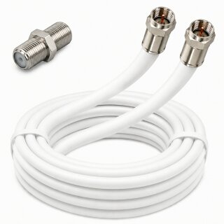 Fritz!Box Cable Vodafone Station Router Netzwerk Deluxe Premium Anschlusskabel 8K Weiss + Verbinder 1-25 Meter