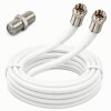 Fritz!Box Cable Vodafone Station Router Netzwerk Deluxe Premium Anschlusskabel 8K Weiss + Verbinder 1-25 Meter