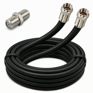 Fritz!Box Cable Vodafone Station Router Netzwerk Deluxe Premium Anschlusskabel 8K Schwarz + Verbinder 1-25 Meter