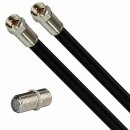 Fritz!Box Cable Vodafone Station Router Netzwerk Deluxe Premium Anschlusskabel 8K Schwarz + Verbinder 1-25 Meter