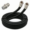 Fritz!Box Cable Vodafone Station Router Netzwerk Deluxe Premium Anschlusskabel 8K Schwarz + Verbinder 1-25 Meter