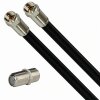 Fritz!Box Cable Vodafone Station Router Netzwerk Deluxe Premium Anschlusskabel 8K Schwarz + Verbinder 1-25 Meter