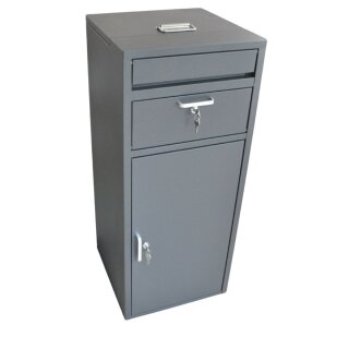 Paketbox P03 Bodenmontage 40x40x96cm anthrazit