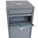 Paketbox P03 Bodenmontage 40x40x96cm anthrazit