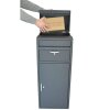 Paketbox P03 Bodenmontage 40x40x96cm anthrazit