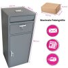 Paketbox P03 Bodenmontage 40x40x96cm anthrazit