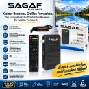Sagaf SUD-0507 Mini 1080p FULL HD Sat Receiver HDMI, EPG USB Mediaplayer Astra-Hotbird-Türksat vorprogrammiert