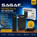 Sagaf SUD-0507 Mini 1080p FULL HD Sat Receiver HDMI, EPG USB Mediaplayer Astra-Hotbird-Türksat vorprogrammiert