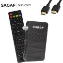 Sagaf SUD-0507 Mini 1080p FULL HD Sat Receiver HDMI, EPG USB Mediaplayer Astra-Hotbird-Türksat vorprogrammiert