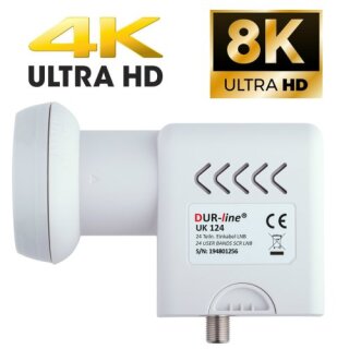 DUR-LINE UK 124 Unicable LNB 24 Teilnehmer 4K / 8K UHD tauglich